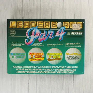 Leader Board Par 4 Commodore 64 játék dobozának eleje