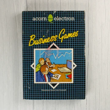 Az Acornsoft Business Games videójáték dobozának előlapja