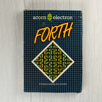 Acornsoft FORTH programozási nyelv dobozának eleje