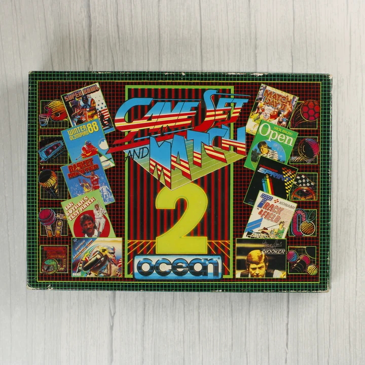 Game Set and Match 2 Commodore 64 játék dobozának előlapja
