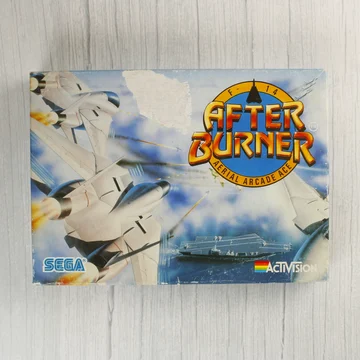 After Burner ZX Spectrum játék dobozának eleje sérüléssel