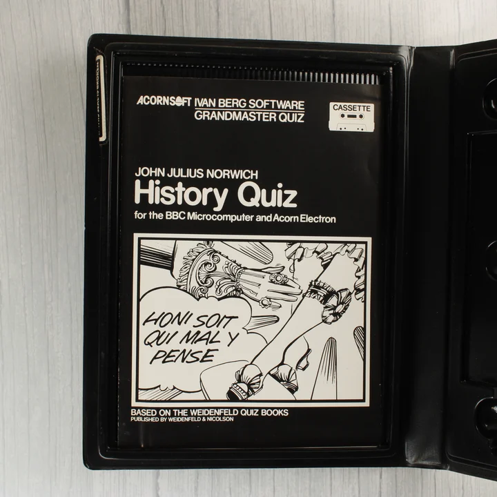 History Quiz útmutató A videójátékhoz mellékelt használati útmutató füzet.