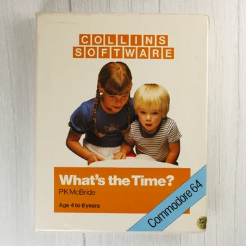 What's the Time? Commodore 64 szoftver tokja elölről