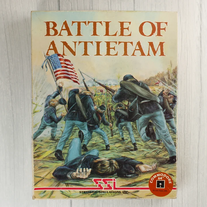 Battle of Antietam Commodore 64 játék dobozának eleje