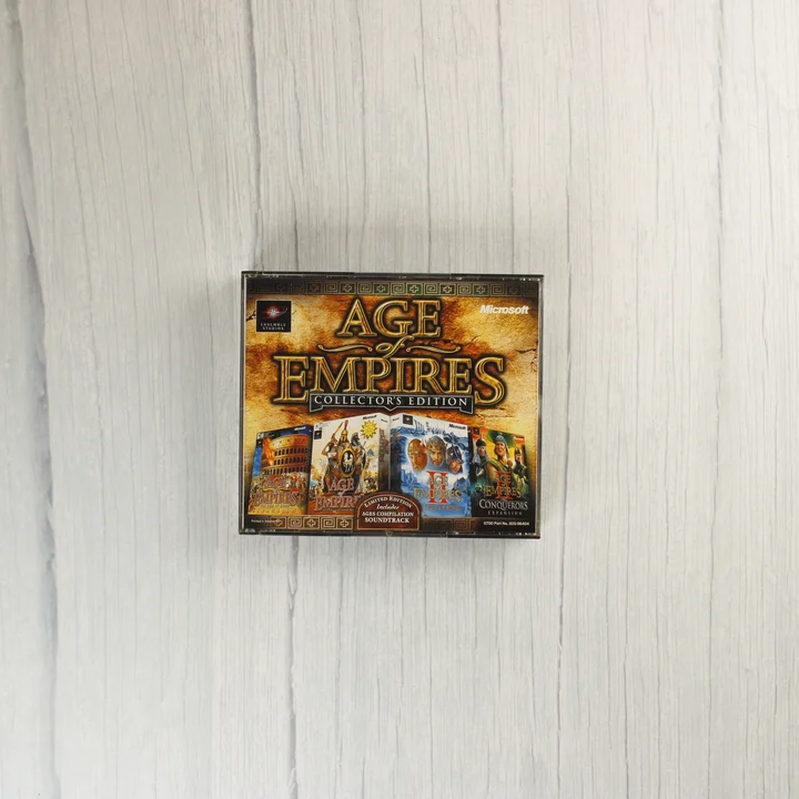 Age of Empires Collector's Edition vastag CD-tok